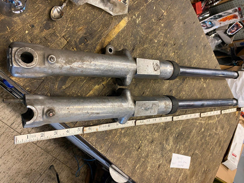 OEM Harley Front Fork Tubes Sliders 35MM Ironhead Sportster Shovelhead 74-77 Dis