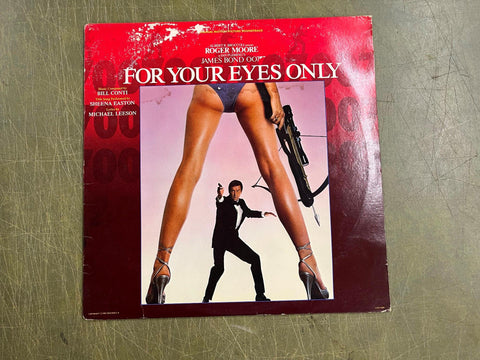 For Your Eyes Only SoundTrack James Bond 007 1981 Vinyl LP