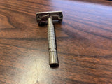 Vtg Gillette Flair Tip Safety Razor Shaving Grooming 50's TTO Twist to open tool
