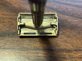 Vtg Gillette Flair Tip Safety Razor Shaving Grooming 50's TTO Twist to open tool