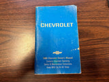 Vintage 1980 Chevrolet Owners Manual Guide Reference Operator Book Fuses