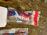 NOS vtg Hunt Wilde bicycle Handlebar Streamers Schwinn Elgin Concord Red White B