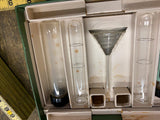 Antique Doctors Blood Sugar thiocyanate Test Kit Vtg Medical Glass Vials Box ins