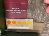 Antique Doctors Blood Sugar thiocyanate Test Kit Vtg Medical Glass Vials Box ins