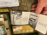 Antique Doctors Blood Sugar thiocyanate Test Kit Vtg Medical Glass Vials Box ins