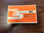 1975 Chevrolet Light Duty Truck Factory Original Owners Manual Chevy C10