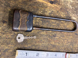 vtg Rollfast bicycle Lock W Key 1940's WW2 Era Padlock Accessory Cruiser bike!