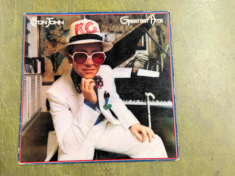 Elton John Greatest Hits Vinyl Record Your Song Saturday Night Rocket Man