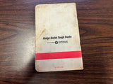 DODGE TRUCKS OPERATOR'S OWNERS MANUAL MODELS 100 THRU 300 81-370-6355 1960'S