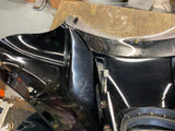 Memphis shades Detachable Fairing Harley Road King FLHR Shield Extensions Mounts