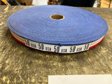 Vtg Roll Red White Blue Grosgrain Ribbon Rayon Acetate Large Spool Material Deco