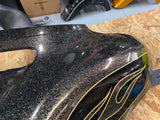 Harley Hard Candy Black Metalflake Flame Faring FLHXS Street Glide Ultra FLH