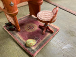 Dollhouse Section Boudoir Victorian Vanity & Chair Rug & Accessories Resign
