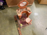 Dollhouse Section Boudoir Victorian Vanity & Chair Rug & Accessories Resign