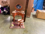 Dollhouse Section Boudoir Victorian Vanity & Chair Rug & Accessories Resign