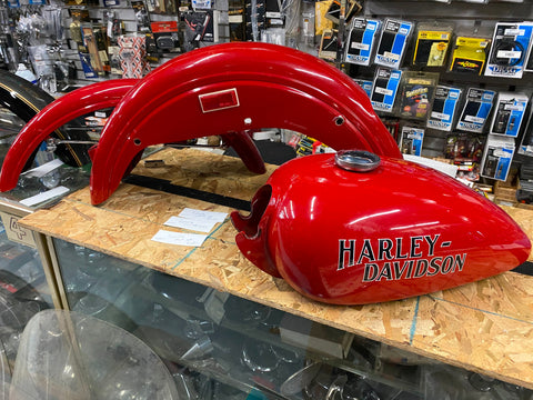 Paint Set Harley Shovelhead Superglide 70's Gas Fuel tAnk Front REar Fenders OEM
