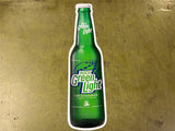 Rolling Rock Rock Green Light Beer Bottle Shaped Metal Beer Sign 36x9.5”