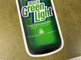 Rolling Rock Rock Green Light Beer Bottle Shaped Metal Beer Sign 36x9.5”