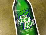 Rolling Rock Rock Green Light Beer Bottle Shaped Metal Beer Sign 36x9.5”