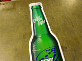 Rolling Rock Rock Green Light Beer Bottle Shaped Metal Beer Sign 36x9.5”