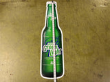 Rolling Rock Rock Green Light Beer Bottle Shaped Metal Beer Sign 36x9.5”