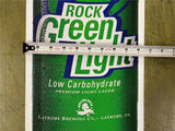 Rolling Rock Rock Green Light Beer Bottle Shaped Metal Beer Sign 36x9.5”