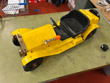 Vtg 1960s Marx Toys Stutz Bearcat Ride-on Electric Battery Toy Yellow Pedal Car