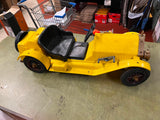 Vtg 1960s Marx Toys Stutz Bearcat Ride-on Electric Battery Toy Yellow Pedal Car
