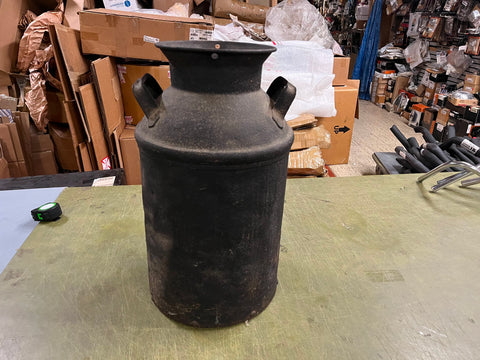 Vintage 40 Qts. Milk Jug 23" Metal Rustic Dairy Container Heavy Duty Metal Decor