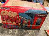 Vtg MARX Whistling Girard #2960 Toy HO American Flyer Lionel Train Station w/box