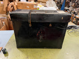 Vintage 1940s-50s Heavy Duty Leather Instrument Transportation Box