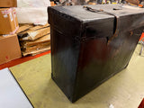 Vintage 1940s-50s Heavy Duty Leather Instrument Transportation Box