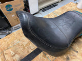 Corbin gunfighter Seat Flames Harley Softail Fatboy fxst 1984-99 Custom Chopper