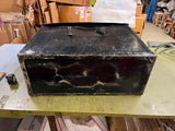 Vintage 1940s-50s Heavy Duty Leather Instrument Transportation Box