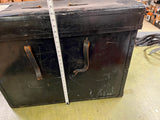 Vintage 1940s-50s Heavy Duty Leather Instrument Transportation Box