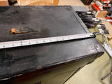 Vintage 1940s-50s Heavy Duty Leather Instrument Transportation Box