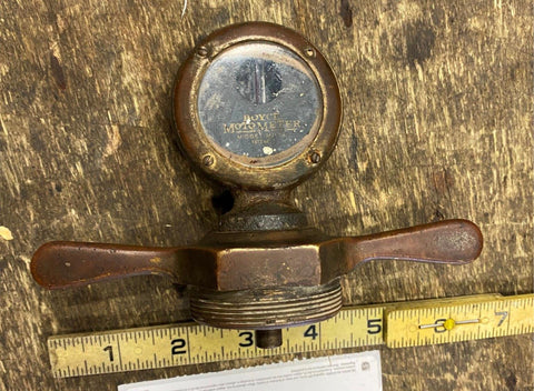 Vtg 20’s Boyce MotoMeter Radiator Thermostat Cap Brass Dogbone Model T Auto Truc