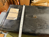 Vintage 1940s-50s Heavy Duty Leather Instrument Transportation Box