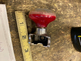 Vtg 50’s Hot Girl steering wheel spinner suicide knob Hot Rod Tractor Red Auto T