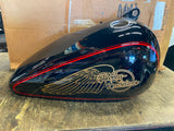 OEM 5 Gallon Flat side Gas Tank 1987 FXST Softail Orig Paint Ball wing emblems