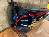 OEM 5 Gallon Flat side Gas Tank 1987 FXST Softail Orig Paint Ball wing emblems
