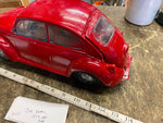Vtg Jim Beam VW Bug Volkswagen Decanter toy 70's 14" long collectible Beetle!