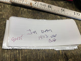 Vtg Jim Beam VW Bug Volkswagen Decanter toy 70's 14" long collectible Beetle!