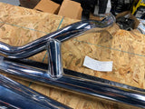 NOS OEM Harley FX SuperGlide Shovelhead Exhaust Pipes Mufflers 1975 Upsweep mega