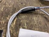 Braided Steel Idle cable 37" Harley Softail Dyna Sportster Touring 1988^ Cv Carb