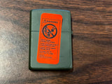 Vintage 1996 Camel Cigarettes Green Matte Zippo Lighter Haloed Beast New