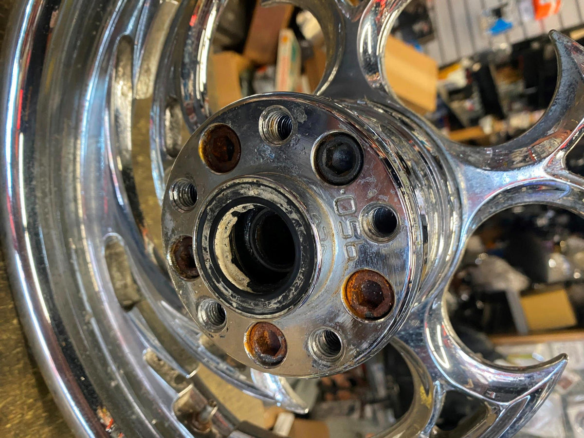 Carriage Works Rear Mag Wheel Harley Softail FXR 3x16 1984-99 3/4 axle ...