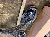 Chrome Oval Custom Mirrors Pair Harley Sportster Dyna Softail Touring chopper!