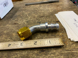 45 Degree Push Lock Fuel Line Performance Hose End Fitting Adaptor Quick change