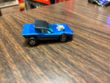 Vintage 1967 Mattel USA Hot Wheels Relines Python Blue White Interior